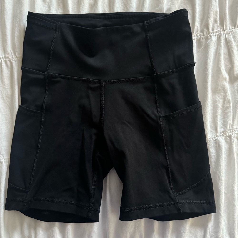 Black Lululemon Biker Shorts Size 2